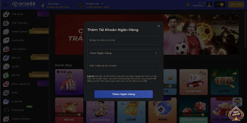 Điều kiện quan trọng cần đáp ứng để nạp tiền One88