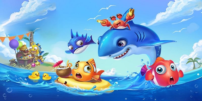 Giao diện của game bắn cá online được thiết kế sinh động
