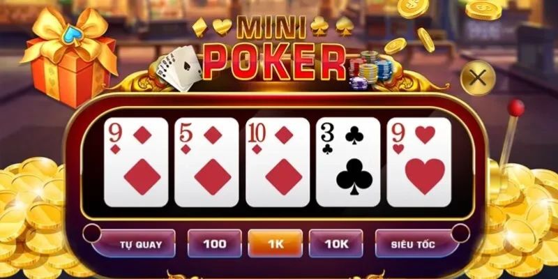 Liên kết 5 cây của mini Poker
