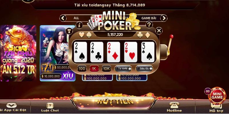 Mini Poker One88 - Trải Nghiệm Cược Online Đổi Thưởng Cao 