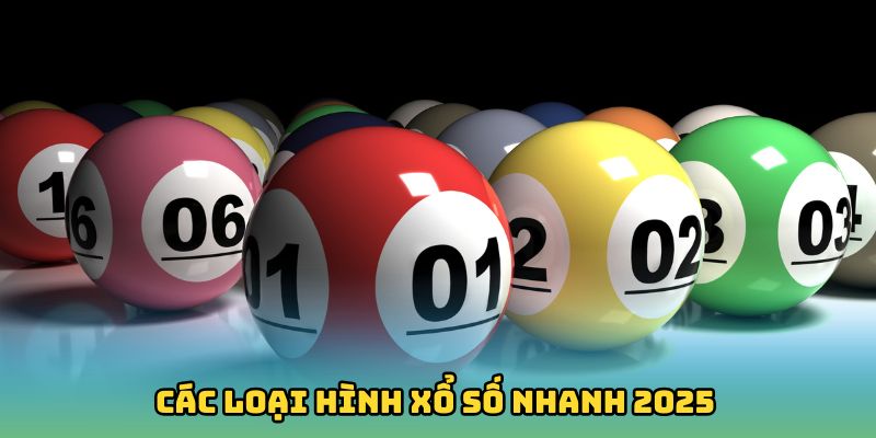 Các loại hình xổ số nhanh 2025