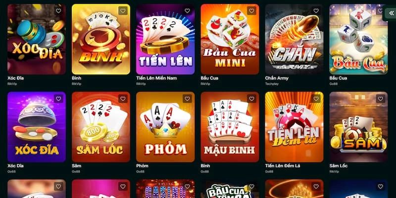 Điểm danh top game bài đổi thưởng đang hot