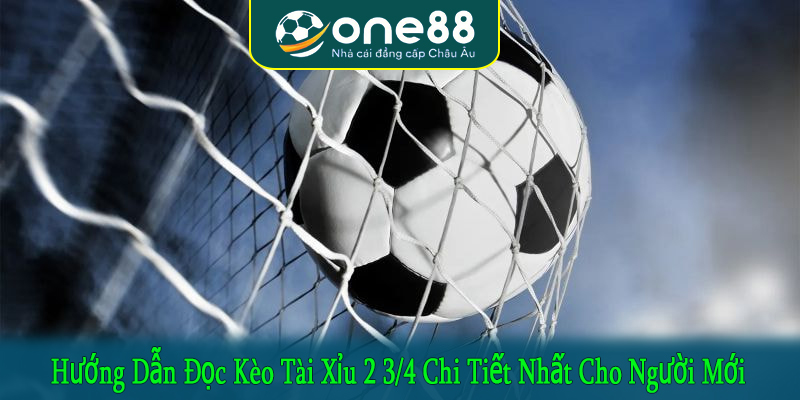 hướng dẫn đọc kèo tài xỉu 2 3/4